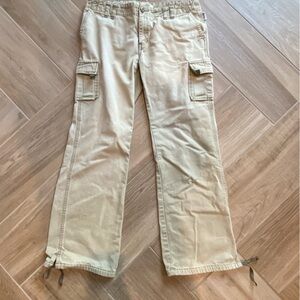 Soundgirl, baggy, cargo jeans, tan color, size 9